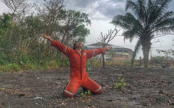Júbilo por la lluvia. Foto: cortesía Diego Suárez.