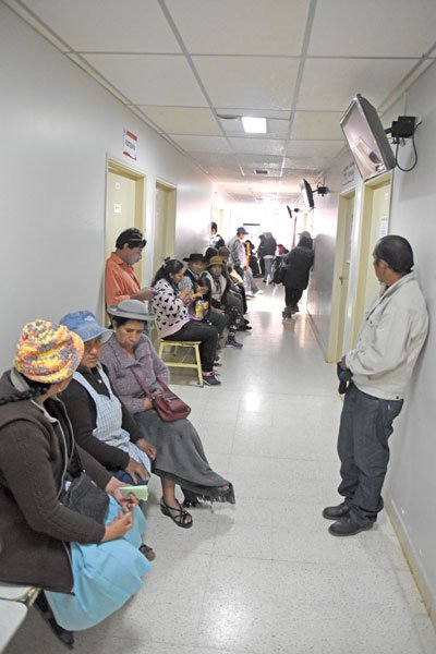Pacientes en el Hospital San Juan de Dios.