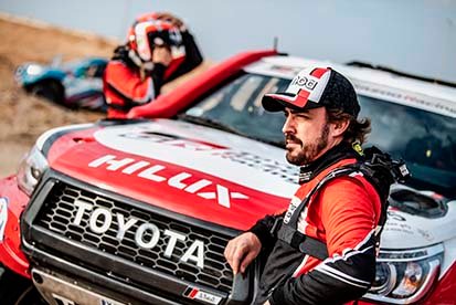 Alonso en el Rally Ula-Neom